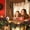 A3969, variante sur Cagogo Décoration de Noël en Velours à Moins de 5$, Décoration de Sapin de Noël en Velours, Nœud en Tissu Rouge Vin, Style Fait Main, Décoration de Noël Multi-Scènes