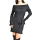 thumbnail image 4 of Vestido tejido escote campesino Roman Fashion /Juvenil, 31483 (Negro) negro M, 4 of 7