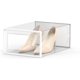 thumbnail image 4 of Paquete de 12 cajas de almacenamiento de zapatos, organizador de zapatos apilable de plástico transparente para armario, contenedores plegables para zapatos, ahorro de espacio, 4 of 4