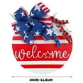 Fall Decor Sign Front Door Wooden Patriotic Star Door Hanger
