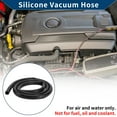 thumbnail image 2 of Unique Bargains Silicone Vacuum Tubing Hose Automotive Vacuum Line High Temperature 3.3 Ft 9/16" 14mm ID 3mm Thickness 1 Pc Black 130PSI Max Pressure, 2 of 8