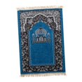 thumbnail image 3 of Alfombra de oración musulmana, regalo islámico, suave, lavable a máquina, única para mujeres alfombra islámica alfombra de oración para decoración única viaje Azul, 3 of 9