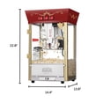thumbnail image 3 of Great Northern Popcorn 8oz Matinee Popcorn Machine with Accessories, Red, 3 of 7