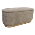 thumbnail image 5 of Jackie Storage Bench in Contemporary Slate Multi-Weave Fabric on Solid Wood Base, 5 of 6