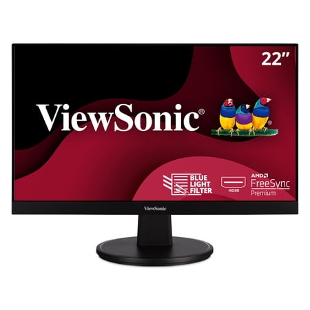 UPC: 0766907010930 | ViewSonic VA2247-MH 22 Inch Full HD 1080p Monitor with Ultra-Thin Bezel  AMD FreeSync  100 Hz  Eye Care  HDMI  VGA Inputs for Home and Office