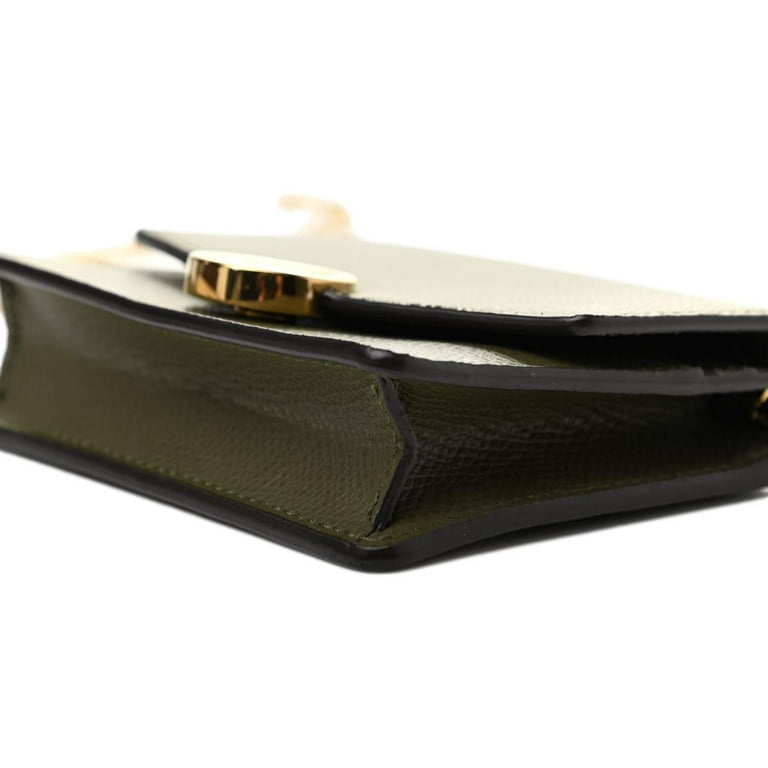 New Fendi F is Fendi Asparago Leather Mini Chain Wallet Bag 8M0408 