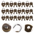 thumbnail image 4 of 12pcs Practical Heart Shape Padlock Mini Cabinet Lock Drawer Lock for Luggage, 4 of 8