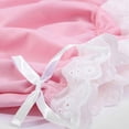 thumbnail image 6 of CPNG Girls Fashion Lace Trim Shorts Summer Thin Solid Color Loose Casual Shorts Elastic High Waist Shorts(Pink,11-12 Years), 6 of 9
