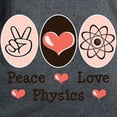 thumbnail image 3 of CafePress - Peace Love Physics Women's Dark T Shirt - Women's Traditional Fit Dark T-Shirt, 3 of 4