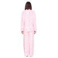thumbnail image 4 of Casual Nights Women's Long Sleeve Rayon Button Down Pajama Set, 4 of 5