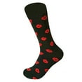 thumbnail image 4 of WEAIXIMIUNG Ruffle Socks for Girls Women's Valentine's Day Socks Heart Shaped Contrasting Color Medium Length Socks, 4 of 4