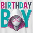 thumbnail image 2 of Boy's Marvel Birthday Boy Ghost-Spider  Graphic Tee White Small, 2 of 4
