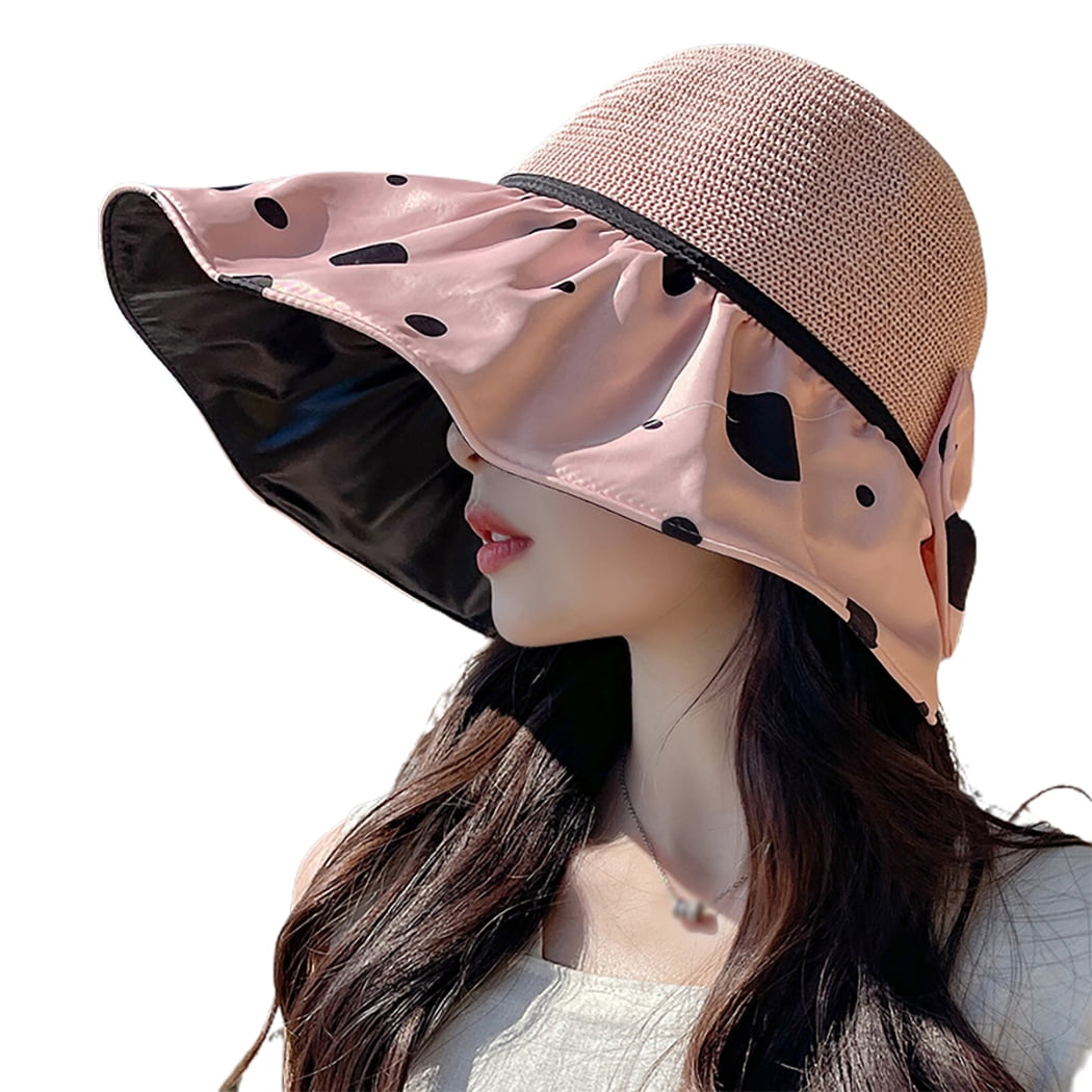 特別価格 帽子 nit alcove Black polka dot straw hat Premium Straw