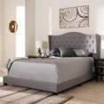 thumbnail image 2 of Baxton Studio Alesha Fabric Tufted Full Bed in Grey, 2 of 8