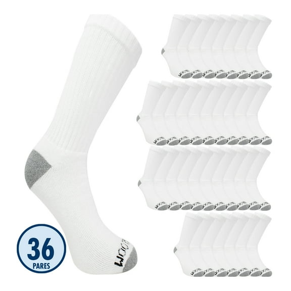 Fruit of the Loom Calceta Caballero Unitalla Algodón Afelpado Blanco 36 pares