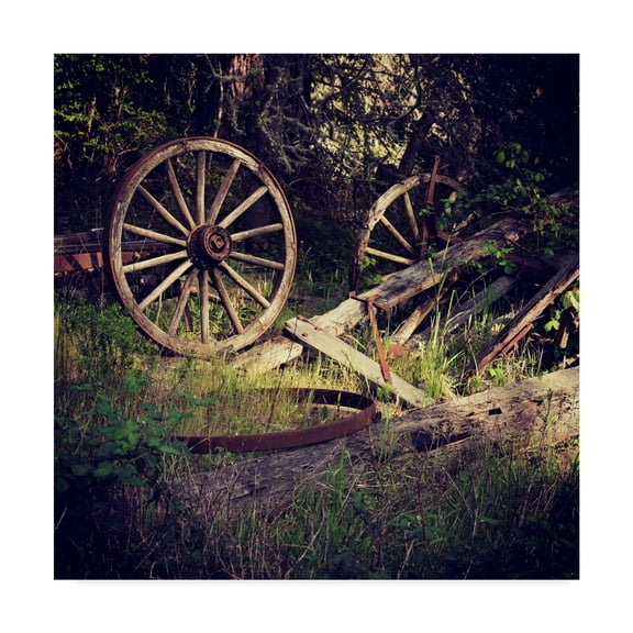 Trademark Fine Art 'Wagon Wheels' Canvas Art by Lance Kuehne