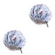 thumbnail image 1 of Qarigey Gorro de dormir de noche para niños con hebilla ajustable, gorros de satén para ducha, gorro de dormir bonito, gorro para la cabeza para baño, Cielo azul 2piezas Qarigey CBP321917, 1 of 5