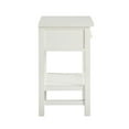thumbnail image 6 of Franklen 1-drawer Antique White Wood Storage Nightstand, 6 of 14