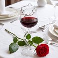 thumbnail image 2 of Rose Cocktail Glass, Flower Red Wine Glass, Clear Rose Goblet Glasses, Champagne Flutes Drinkware for Mother's Day Gift, Wedding, Party, Dinner, Birthday, 2 of 6