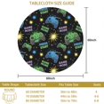 thumbnail image 3 of Game Controller Black Pattern Round Tablecloth 60"x60", Wrinkle Resistant Wipeable Table Cover for Kitchen Dining Room Picnic Patio and Party, 3 of 6