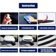 thumbnail image 5 of 4x Black Auto Door Edge Anti-Collision Strips Silica Gel Protector Fit for Most Car Door Rear View Mirror Exterior Door Handles Bumper Protection, 5 of 5