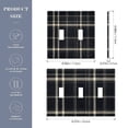 thumbnail image 3 of Dailycode Light Switch Plate Covers 2 Gang Wall Plate Plastics Outlet Covers for Kitchen Home Office Decor Dark Navy Blue Plaid, 3 of 8