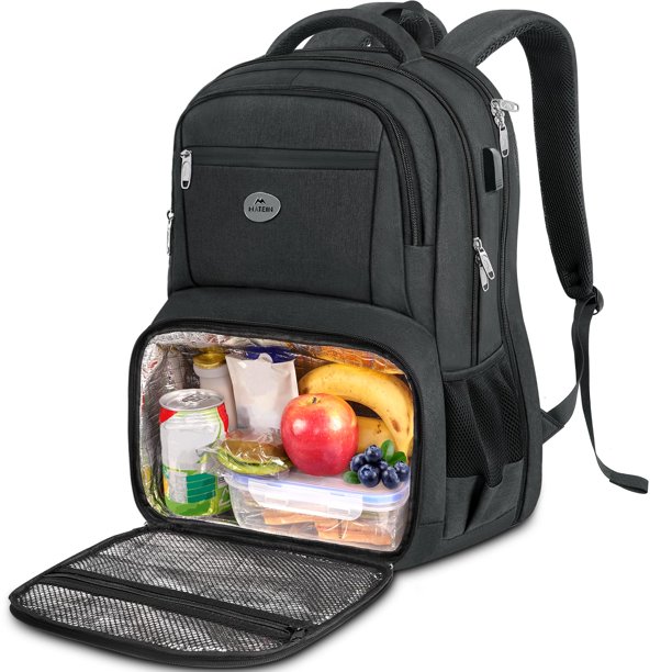 Mochila MATEIN para portátil de 17 pulgadas con fiambrera, puerto USB, resistente al agua