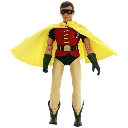 Batman Classic TV Series 8 Inch Robin Action Figure., Features 16 points of articulation & authentic cloth outfit By Figures Toy Company Ship from US
