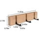 thumbnail image 2 of Perchero de Pared con 3 Ganchos Retráctiles Perchero de Pared para Colgar Abrigos Bufandas Bolsos y Otros Madera Natural 3 Ganchos, 2 of 5