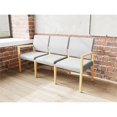 thumbnail image 3 of Pemberly Row Waiting Reception 3 Seat Tandem Seating No Center Arms in Gray, 3 of 5