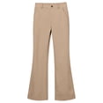 thumbnail image 3 of YAYUBA School Uniform Pants for Girls 2026 Stretch Button Front Straight Leg Pants Preppy Pull On Loose Fit Casual Trousers, Khaki, 3 of 6