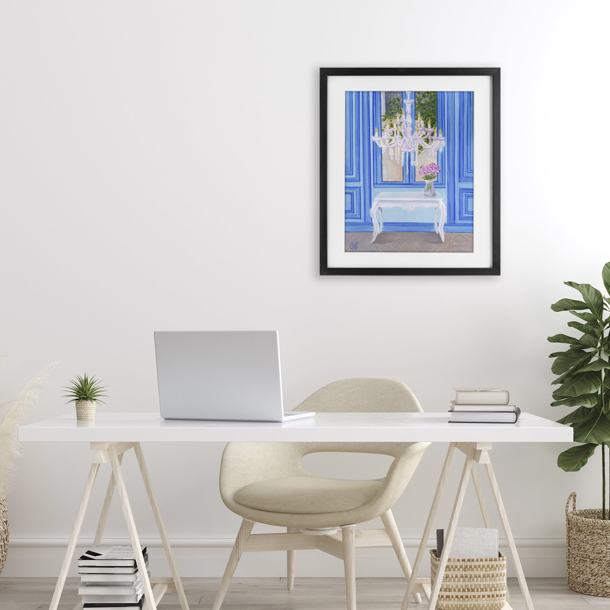 Stupell Industries French Window Architecture Black Framed Print Under Glass, design by Sarah Waldron Kimball