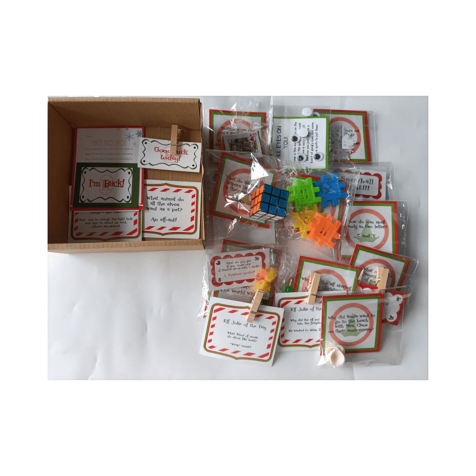  Elf kit 12 Days of Christmas Elf Magic Kit for 2024 Fun Elf  Activities Props and Countdown Xmas Gift and Party Favor (Elf kit 12 Days)  : Toys & Games