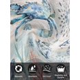 thumbnail image 7 of Coastal Crab Cloth Napkins Set of 4 Reusable Dinner Napkins, Nautical Beach Ocean Conch Coral Starfish Cocktail Napkin Washable Table Napkins for Wedding/Holiday Party/Baby Shower 20"x20", 7 of 7