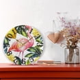 thumbnail image 6 of Flamingo Leaves Lemons Wall Clock 10 inch Non-Ticking Easy to Read Decorative Clocks for Home Bedroom Living Room, 6 of 8