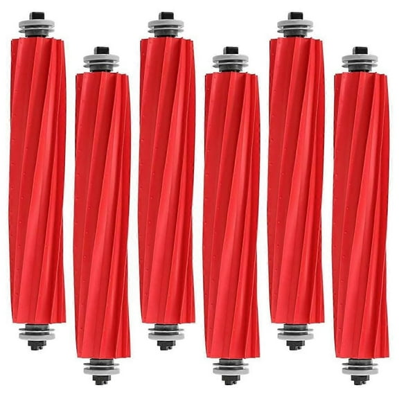 6 Pack Rubber Brushes for Qrevo S/MaxV/Pro/Plus,Q Series,S7 Series, Series, 35A Vacuum Cleaner Part