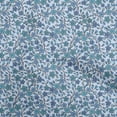 thumbnail image 1 of oneOone Polyester Spandex Medium Blue Fabric Floral Retro Craft Projects Decor Fabric Printed By The Yard 56 Inch Wide, 1 of 5