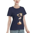 thumbnail image 2 of T-Shirt Basique à Manches Courtes pour Femme une Pièce Robin, 2 of 6
