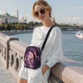 thumbnail image 2 of TSOVTHRID Hummingbird Rose Violet Print Small Crossbody Bags for Women Trendy Cell Phone Purse Crossbody Wallet Purses with Card Slots Travel Shoulder Bag, 2 of 7