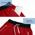 thumbnail image 5 of Summer Men's Sports Basketball Shorts for Muscle Fitness Running Training Jogging Capris Breathable Quick Drying Zipper Pants, 5 of 5