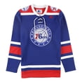 thumbnail image 1 of STARTER Mens Philadelphia 76ers Embellished T-Shirt, Blue, Large, 1 of 2