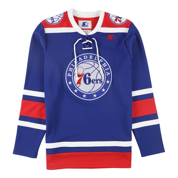 STARTER Hombres Philadelphia 76ers Embellecido Camiseta phs L