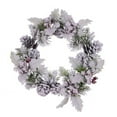 thumbnail image 1 of Vickerman FNT223112 12 in. Berry & Pinecone Wreath, Frosted, 1 of 1