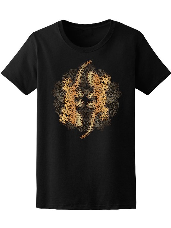 Tribal Golden Lizards Tee Women's -Image by Shutterstock