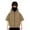 Khaki, variant on AJTQTH Fashion Balaclava Hoodie for Boys Girls Kids Windproof Full Zip Up Short Sleeve Ski Mask Hoodie Oversized Full Zipper Hooded Sweatshirt Jacket with Kangaroo Pockets Green 10-11 Years