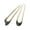 D, variant on U Shaped Hair Pin French Twist Hair Fork Metal Hair Stick for Updos Chignon Bun Twisted Styles Minimalist Design
