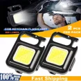 thumbnail image 2 of 2 Pack Mini COB Flashlight USB Rechargeable Lampe de Travail Flashlight Porte-Clés Portable, 2 of 4
