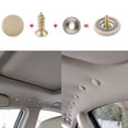 thumbnail image 2 of JMLIANG Universal Car Roof Interior Repair Buckles 60 Beige Rust Resistant Rivets Cloth Metal Easy Install for Sagging Auto Headliners, 2 of 9