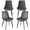 Grey, variant on Velvet Dining Chairs Set of 4, Modern Upholstered Armless Kitchen Chair with Metal Legs for Bedroom Living Waiting Room, Green