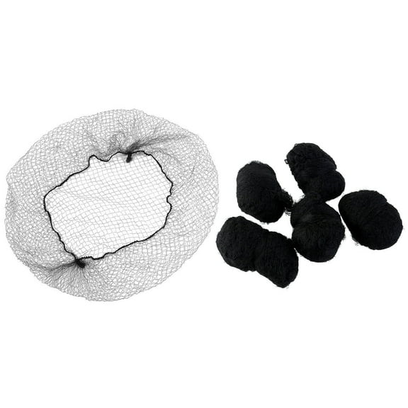 suxuMhao High Elasticity Hair Net-100pcs Black 21.65in（55cm), Invisible Lace Hairnets,Ideal for Dancers & Flight Attendants,Durable Black Hair Nets for Secure Hair Fixing,Suitable for All-Day Wear​